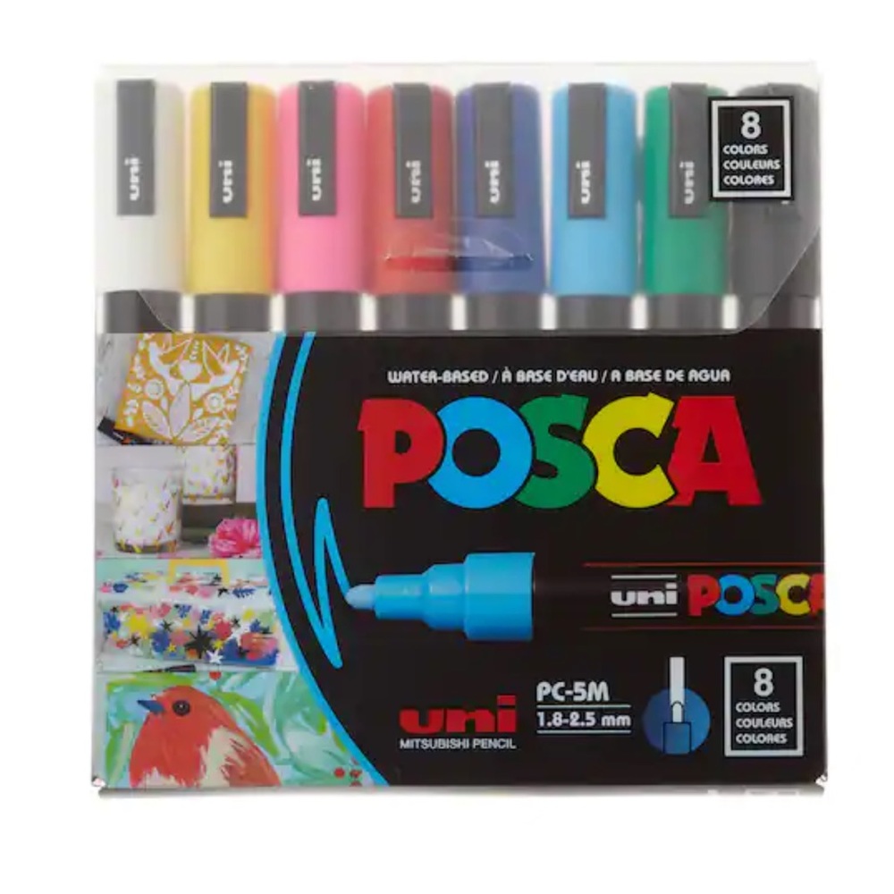 Posca PC-3M Fine Tip Paint Marker Set